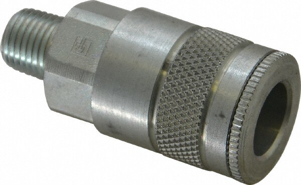 Parker 14C 1/4-18 Male NPTF Tru-Flate Automotive Pneumatic Hose Coupler Image