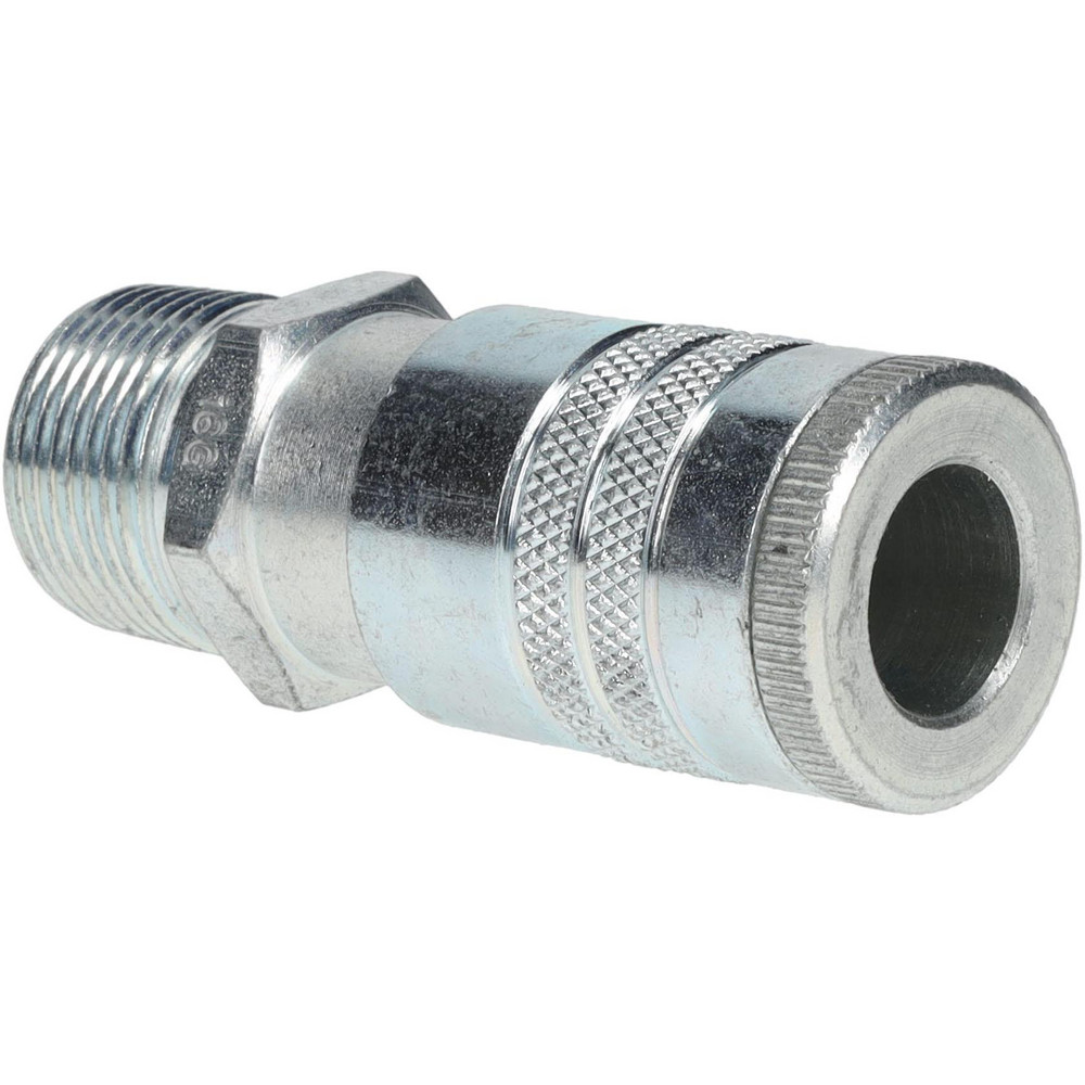 Pneumatic Hose Coupling: 3/4-14" Thread, 1/2" Body Dia, Tru-Flate Automotive Interchange