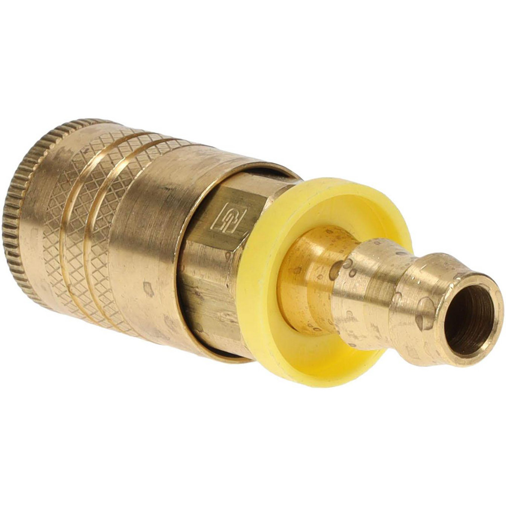Parker Pneumatic Hose Coupling: 1/4" Body Dia, ARO Interchange - Brass, 3/8" ID | Part #B50-5BP