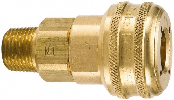 Parker B38F 1/2-14 Male NPT Industrial Pneumatic Hose Coupler Image