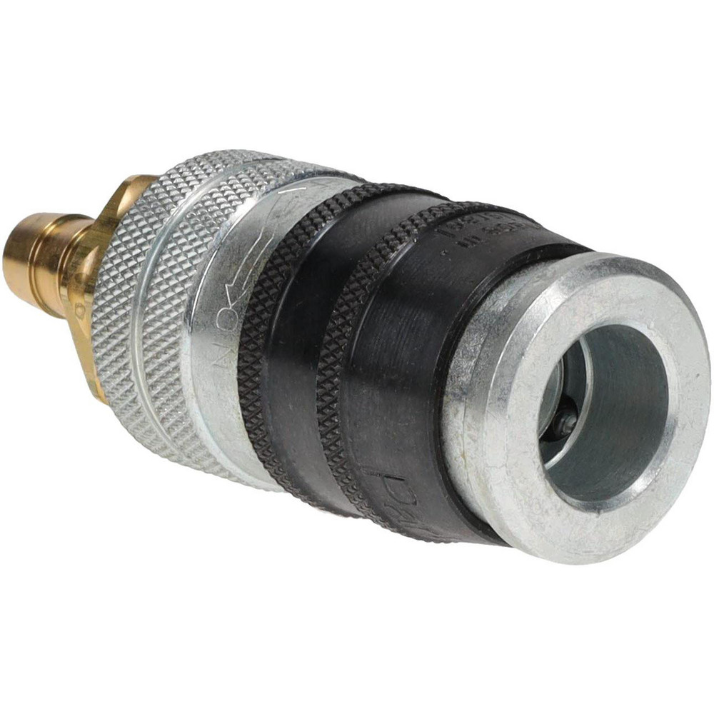 Pneumatic Hose Coupling: 3/8" Body Dia, Industrial Interchange