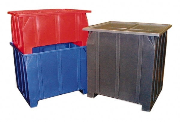 Bulk Storage Container: 33-1/4 x 48 x 27-3/4, 960 Lb, High Density  Polyethylene, Salt Storage Box