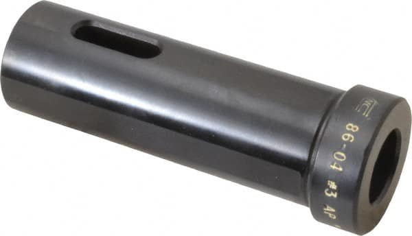 Global CNC Industries 8604#3 HEADED MT3 Inside Morse Taper, Standard Morse Taper to Straight Shank 