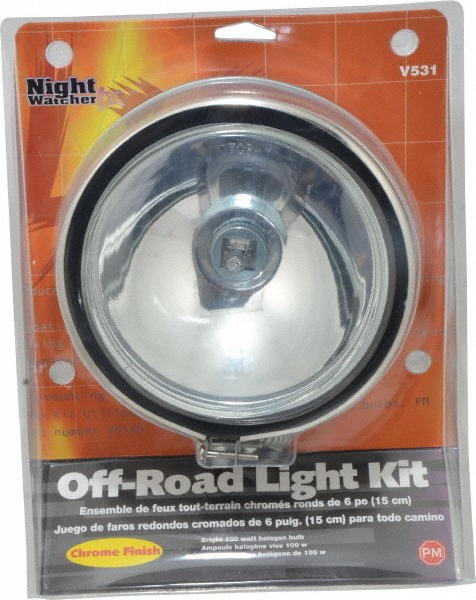 Peterson 100 Watt Clear Automotive Auxilary Light - Steel, 4.6 Amp, 12 V | Part #V531