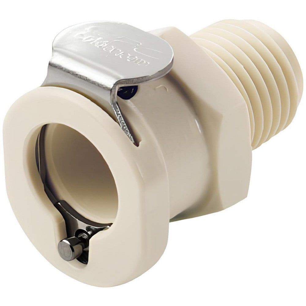 Push-to-Connect Tube Fitting: Connector, Straight, 1/4" Thread