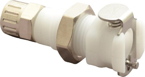 CPC Colder Products PMCD1204NA Push-to-Connect Tube Fitting: Shutoff, 1/4" OD 