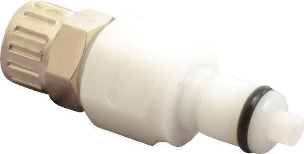 Push-to-Connect Tube Fitting: Shutoff, 1/4" OD