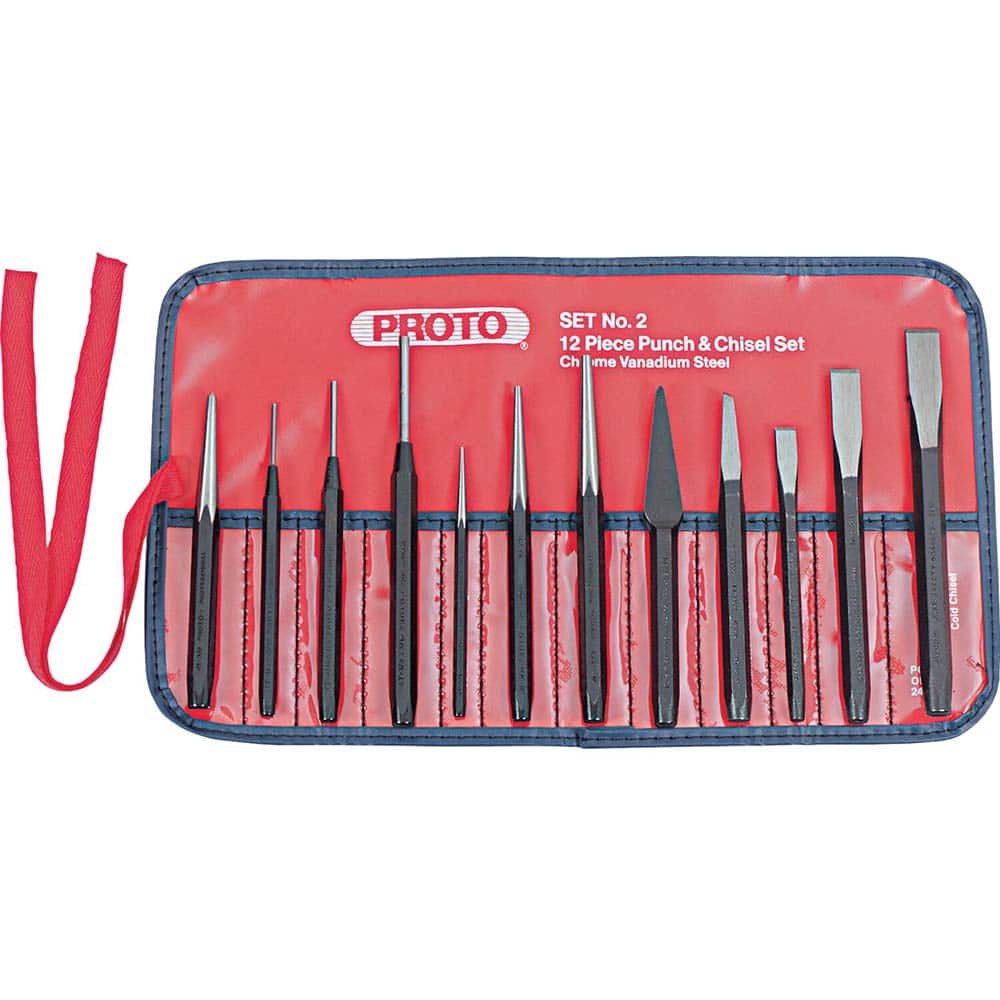 Proto 12 Piece Punch  Chisel Set 84964311 MSC Industrial Supply