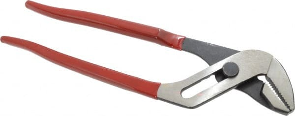 Tongue & Groove Plier: 2-5/8" Cutting Capacity, Standard Jaw