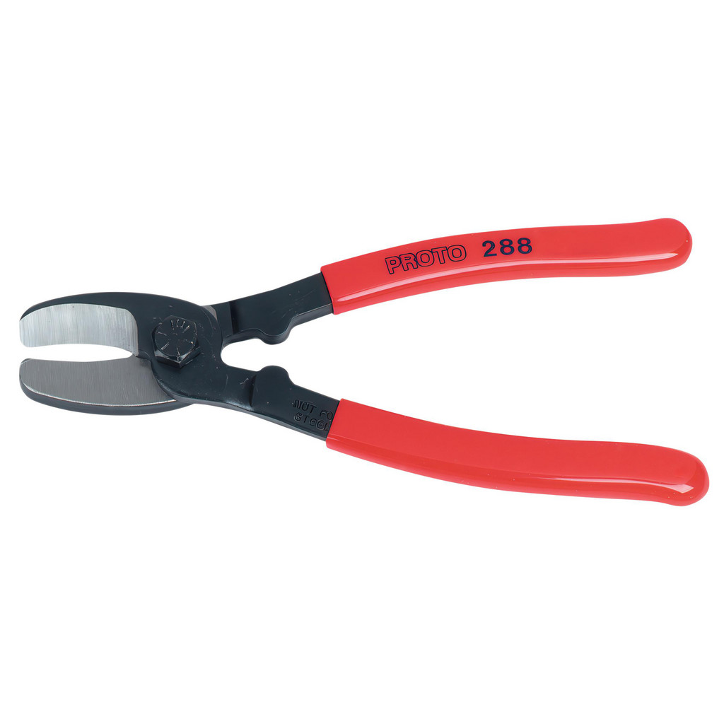 Proto Cable Cutter: Plastisol Handle, 7-1/2" OAL - Plastisol Handle | Part #J288