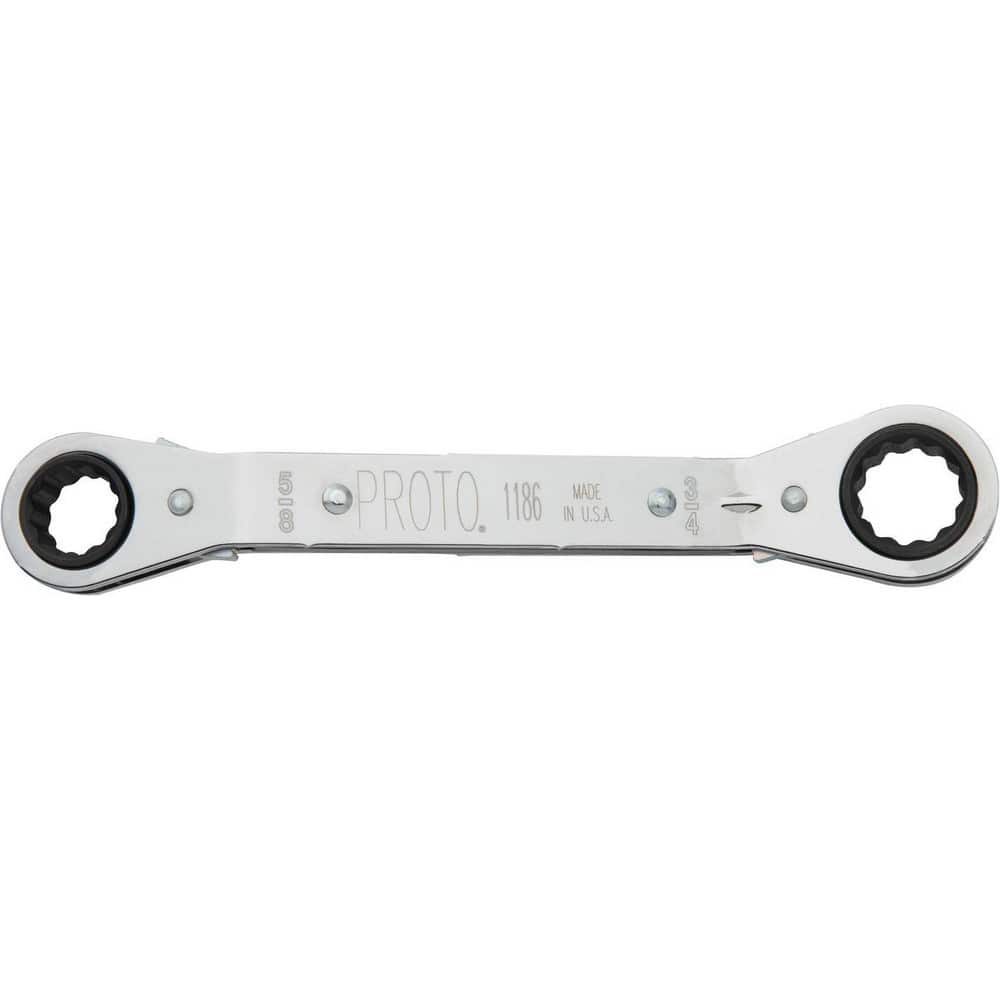 Box End Offset Wrench: 5/8 x 3/4", 12 Point, Double End
