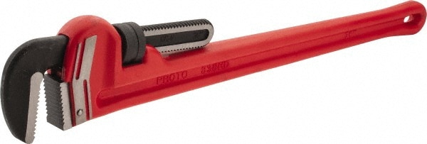 PROTO J836HD Straight Pipe Wrench: 36" OAL, Steel Image