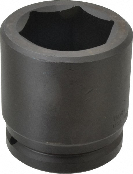 Impact Socket: 1-1/2" Drive, 2-9/16" Socket, Hex Drive