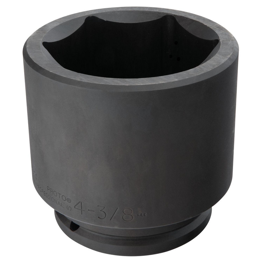 Impact Socket: 1-1/2" Drive, 4-3/8" Socket, Hex Drive