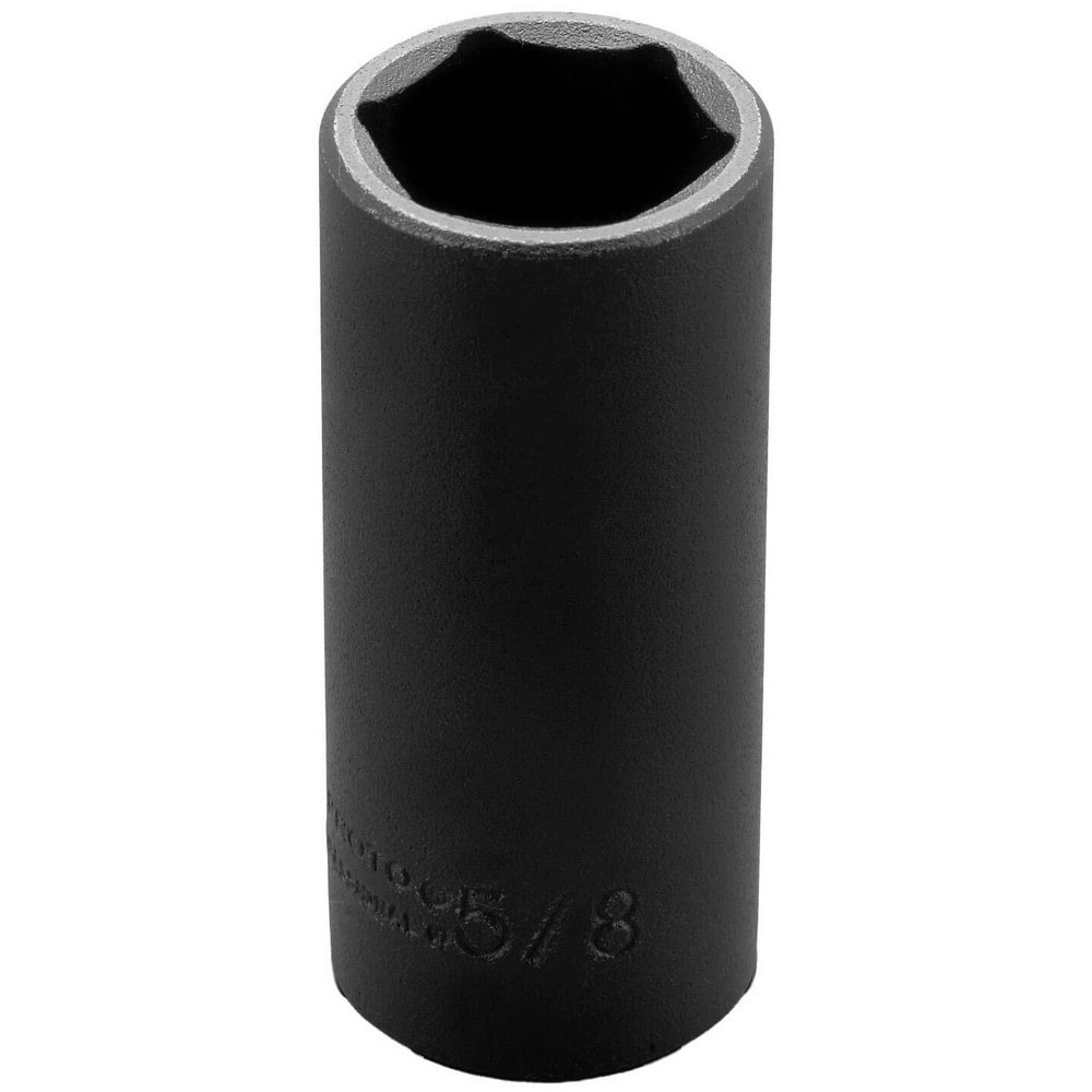 Impact Socket: 1/4" Drive, 5/8" Socket, Hex Drive