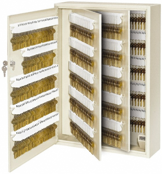 730 Keys, Almond Key Storage Cabinet - 18" Wide x 7" Deep x 25-1/4" High