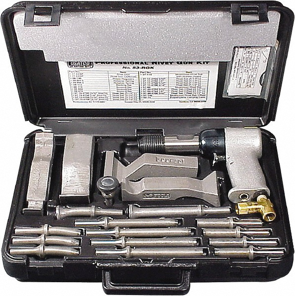 thumbnail image 2 of 7-Piece Air Hammer Rivet Bit Set – 0.401 Shank Smoothing Bits With Spring For Pneumatic Tools 2 of 9