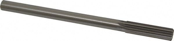 Made in USA 433-0.6300 Chucking Reamer: 0.63" Dia, 9" OAL, 2-1/4" Flute Length, Straight Shank, High Speed Steel Image