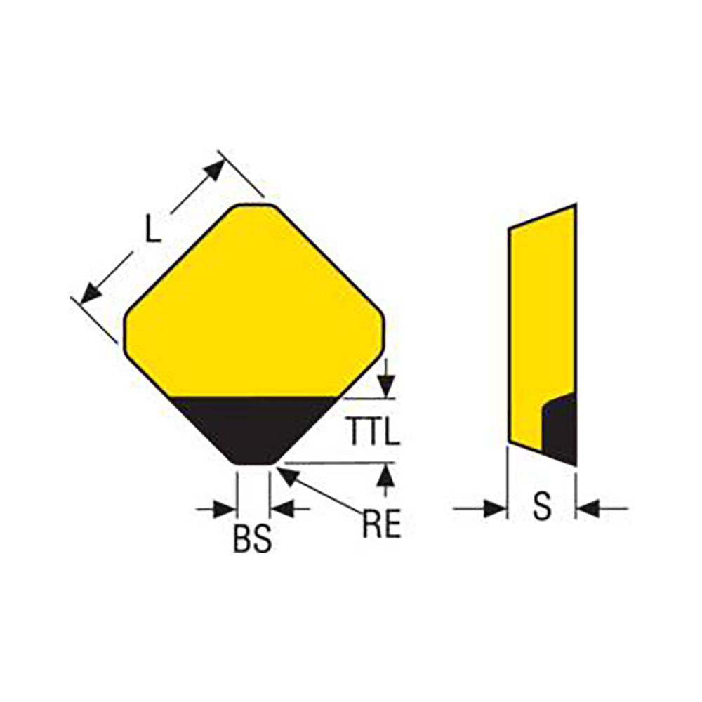 Seco Milling Insert SEHN1203AFFNE08 PCD20, PCD (Polycrystalline