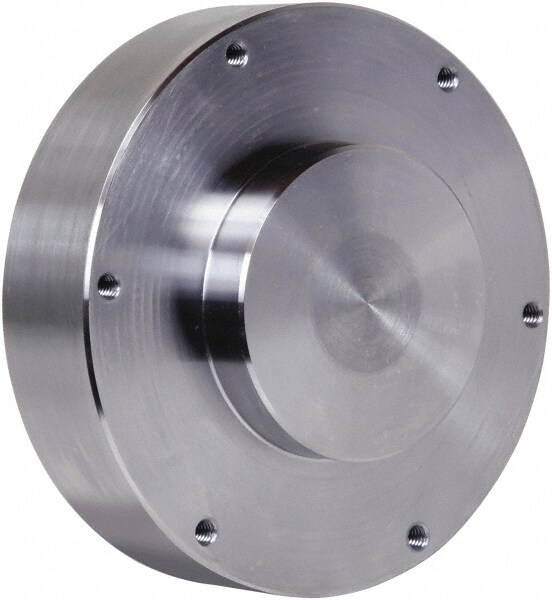 Lathe Chuck Adapter Back Plate: 6" Chuck, for Self-Centering Chucks