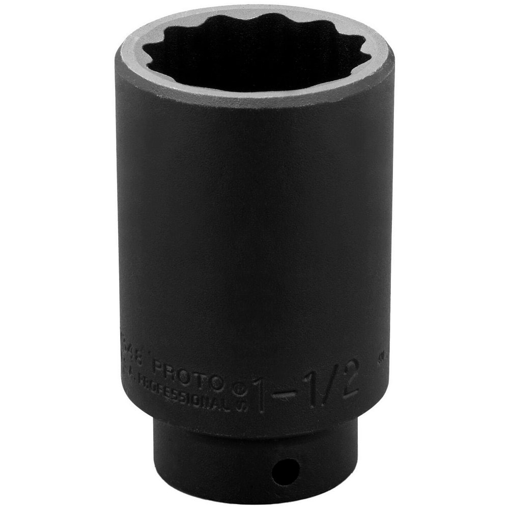 Impact Socket: 1/2" Drive, 1-1/2" Socket
