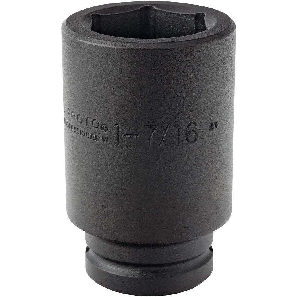 Proto Impact Socket: 3/4" Drive, 1-7/16" Socket, Hex Drive - 6-Point, 3-1/2" OAL | Part #J07523L