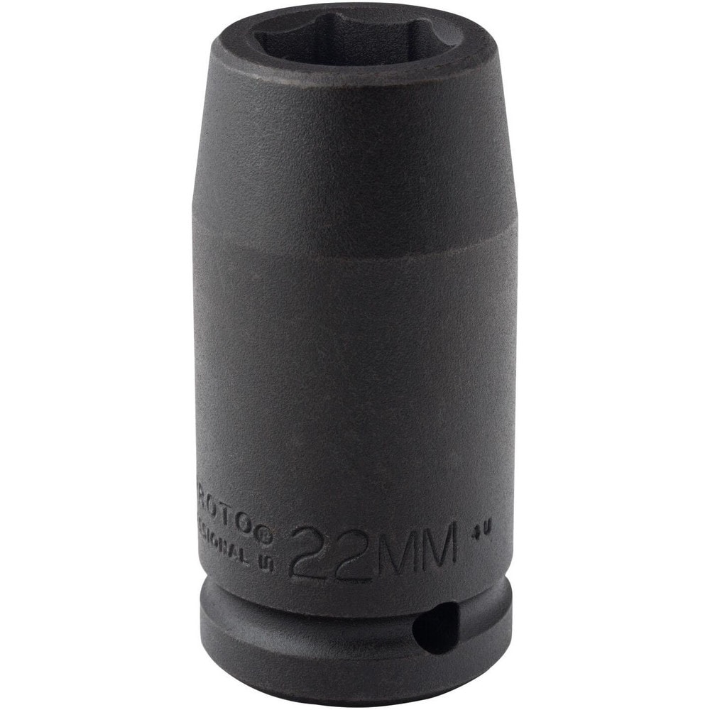 Impact Socket: 3/4" Drive, 22mm Socket, Hex Drive