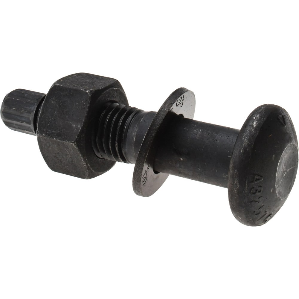 7/8-9 Thread, 3-1/2" Length Under Head, 1-5/8" Head Diam, Tension Control Bolt