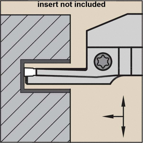 Indexable Grooving Blade: 1.6575" High, Left Hand, 0.315" Min Width