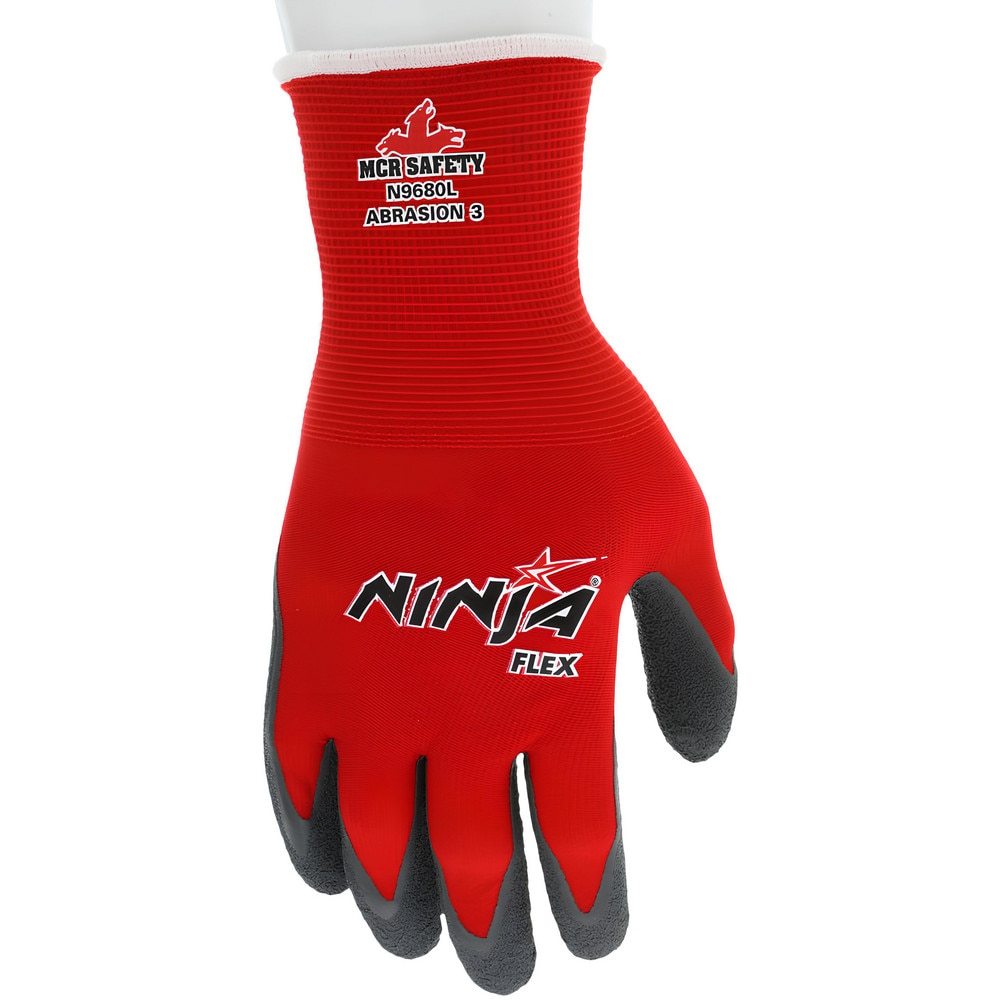 MCR Safety - Work Gloves: Ninja®Flex N9680, Size Medium, Latex 