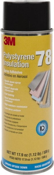 917917-9 3M Spray Adhesive, 13.80 oz. Aerosol Can, Less Than 140°F,  Begins to Harden: 15 sec. to 10 min.