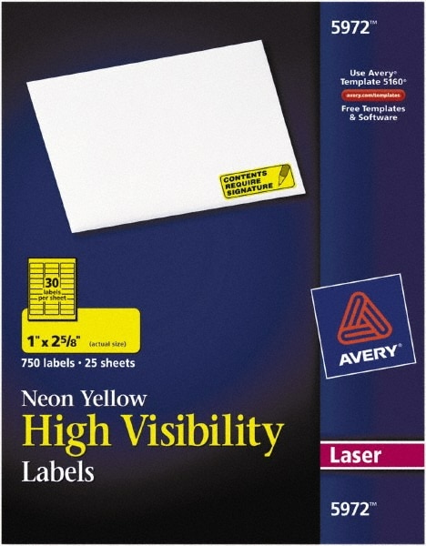Avery Easy Peel Address Labels Sure Feed Technology Permanent Adhesive 1 X 2 5 8 3 000 Labels 5160