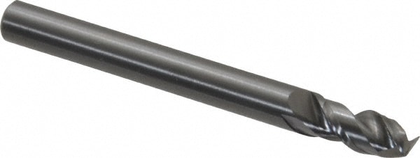 Kennametal 3660396 1/4" Diam 2-Flute 45° Solid Carbide Square Roughing & Finishing End Mill Image