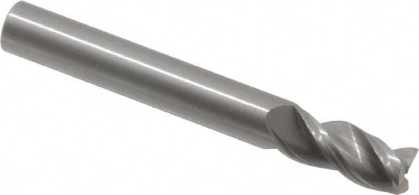 Kennametal 4041090 5/16" Diam 3-Flute 38° Solid Carbide Square Roughing & Finishing End Mill Image