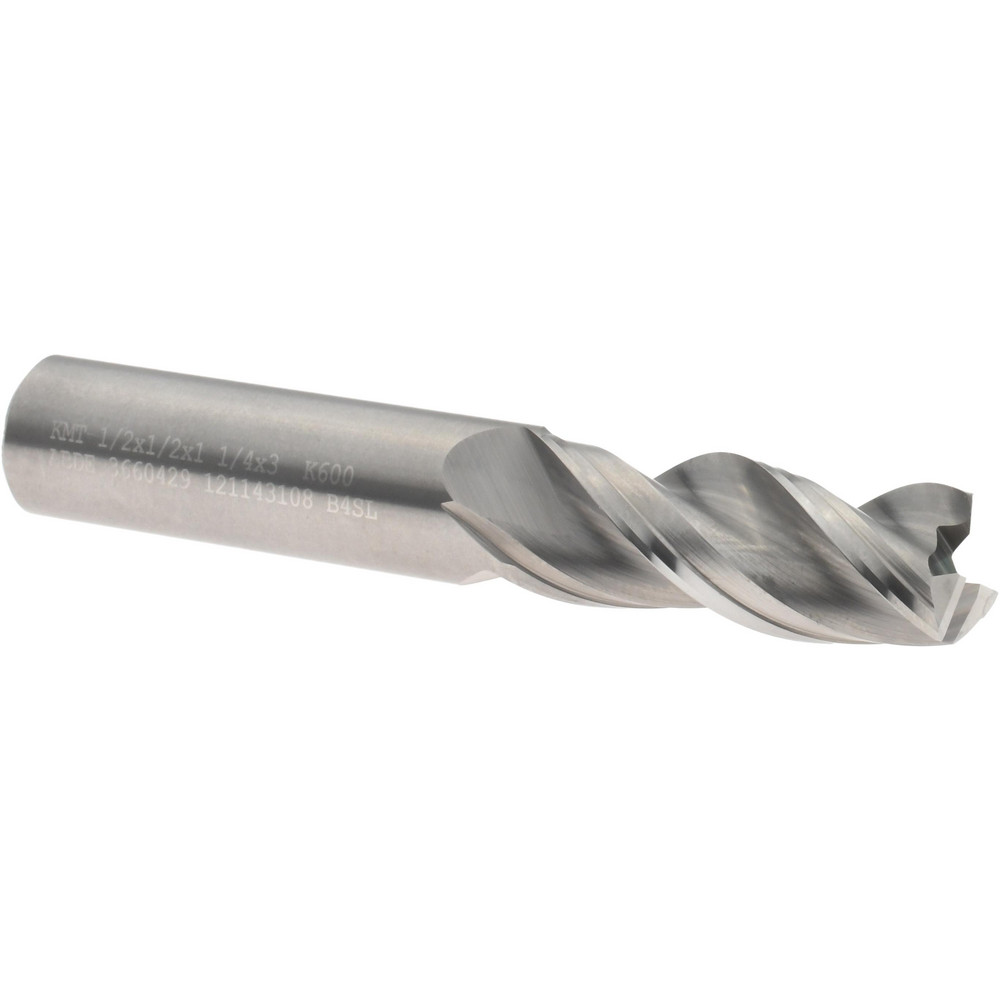 Kennametal Roughing & Finishing End Mill 1/2" Dia, 3 Flutes, Square End, Solid Carbide MSC