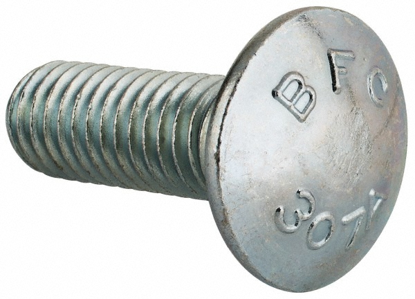 Value Collection CGES0440125CZ Carriage Bolt: 7/16-14, 1-1/4" Length Under Head, Square Neck Image