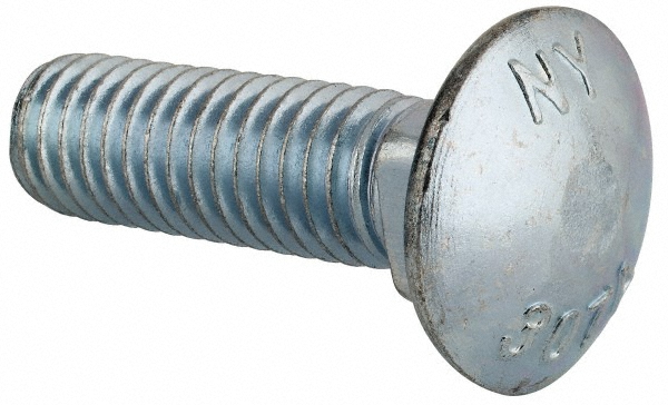 Value Collection CGES0440150CZ Carriage Bolt: 7/16-14, 1-1/2" Length Under Head, Square Neck Image