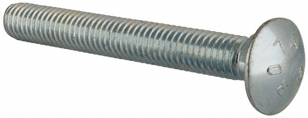 Value Collection CGES0440350CZ Carriage Bolt: 7/16-14, 3-1/2" Length Under Head, Square Neck Image