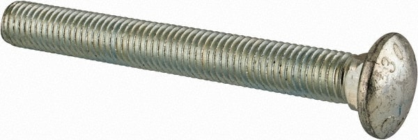 Carriage Bolt: 5/8-11, 5-1/2" Length Under Head, Square Neck