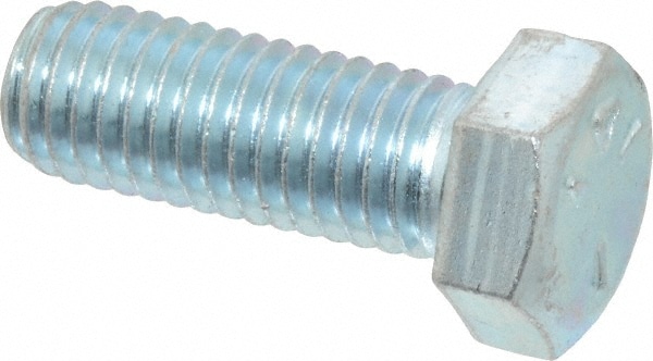 Made in North America HCCS0500138CZ Hex Head Cap Screw: 1/2-13 x 1-3/8", Grade 5 Steel, Zinc-Plated Image