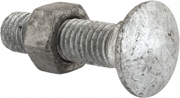 Value Collection HCGE0500200CG-N Carriage Bolt: 1/2-13, 2" Length Under Head, Square Neck Image