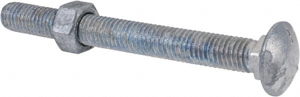 Value Collection HCGE0500500CG-N Carriage Bolt: 1/2-13, 5" Length Under Head, Square Neck Image