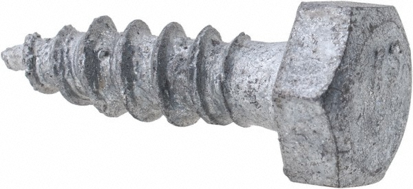 Value Collection LAGS0250100CG 1/4" Screw, 1" Length Under Head, Steel, Hex Head Lag Screw Image