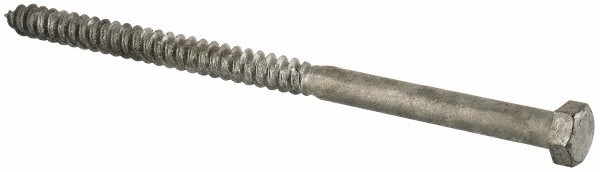 Value Collection LAGS0380700CG 3/8" Screw, 7" Length Under Head, Steel, Hex Head Lag Screw Image
