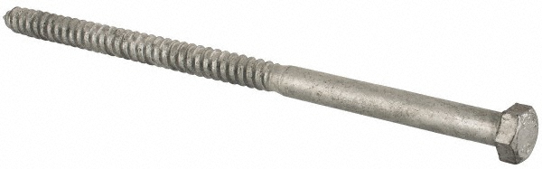 Value Collection LAGS0501000CG 1/2" Screw, 10" Length Under Head, Steel, Hex Head Lag Screw Image