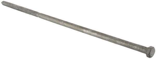 Value Collection LAGS0501800CG 1/2" Screw, 18" Length Under Head, Steel, Hex Head Lag Screw Image