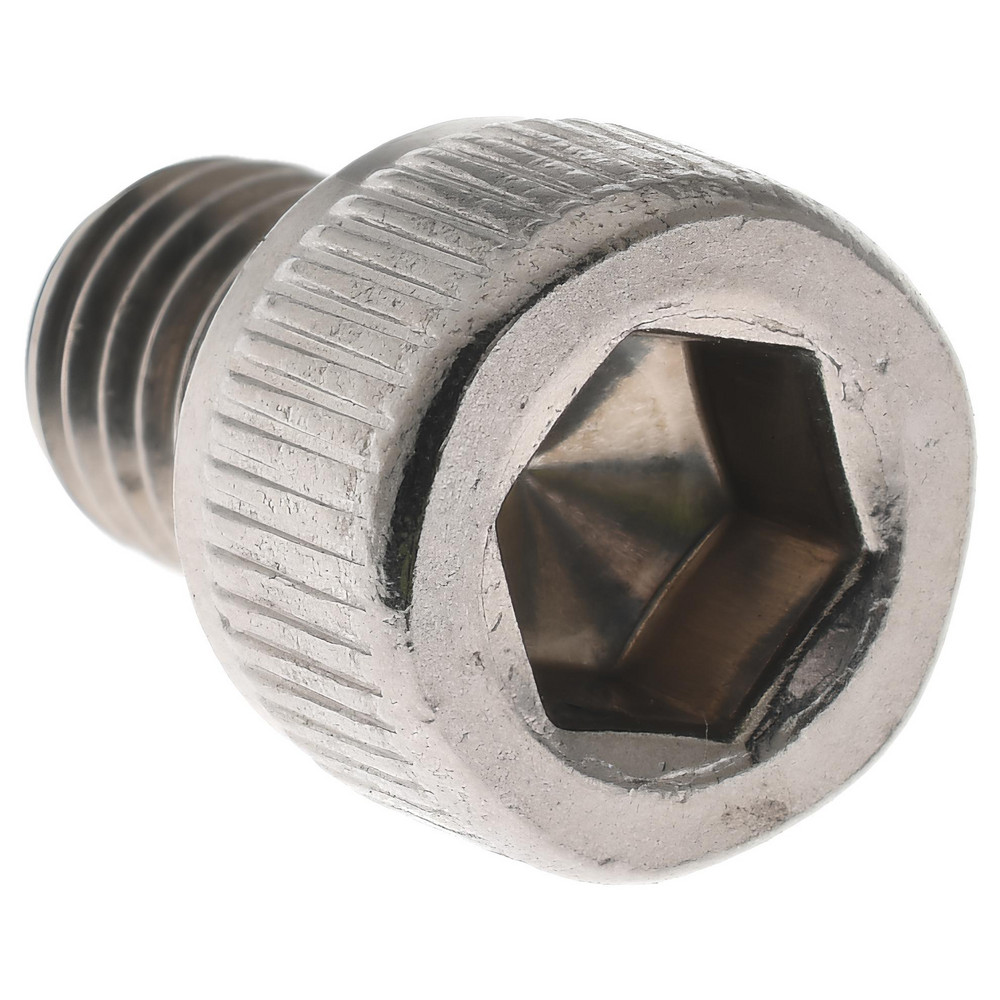 Hex Socket Cap Screw: #10-32, 1/4" Length Under Head, 18-8 Stainless Steel, Plain Finish - Fully Threaded