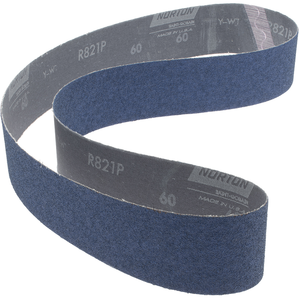 Norton 2" Wide x 48" OAL, 60 Grit, Zirconia Alumina Abrasive Belt