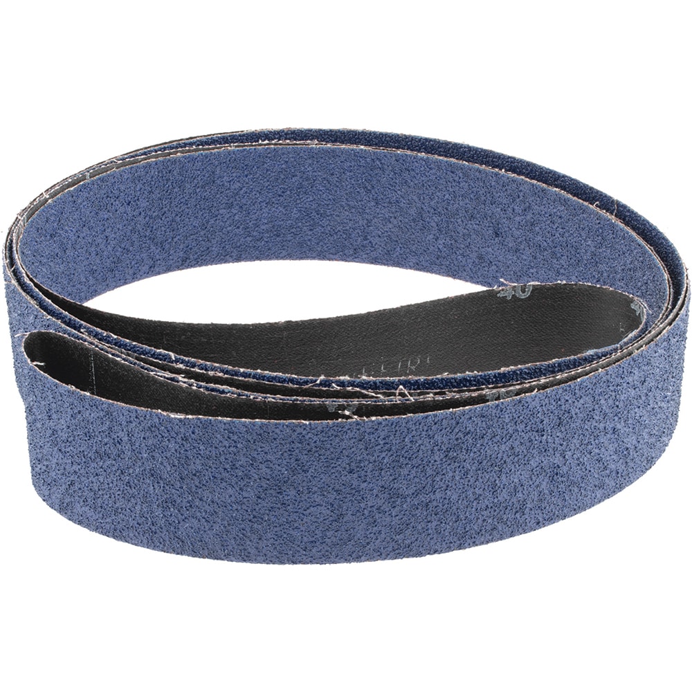 Abrasive Belt: 2" Wide, 132" Long, 40 Grit, Zirconia Alumina