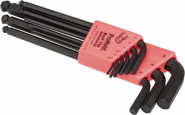 Bondhus 74999 9 Piece L-Key Ball End Hex Key Set 